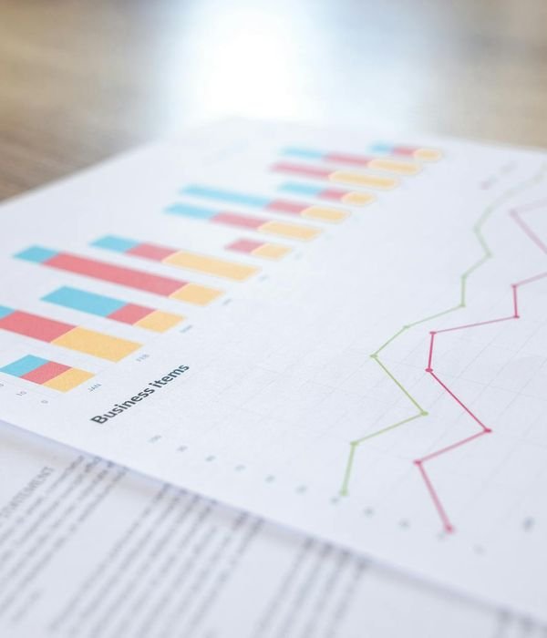 Business success metrics and client satisfaction statistics visualization