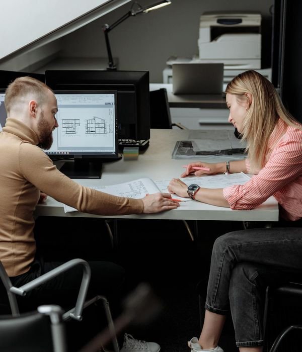 Professional team ready to discuss your innovative project requirements